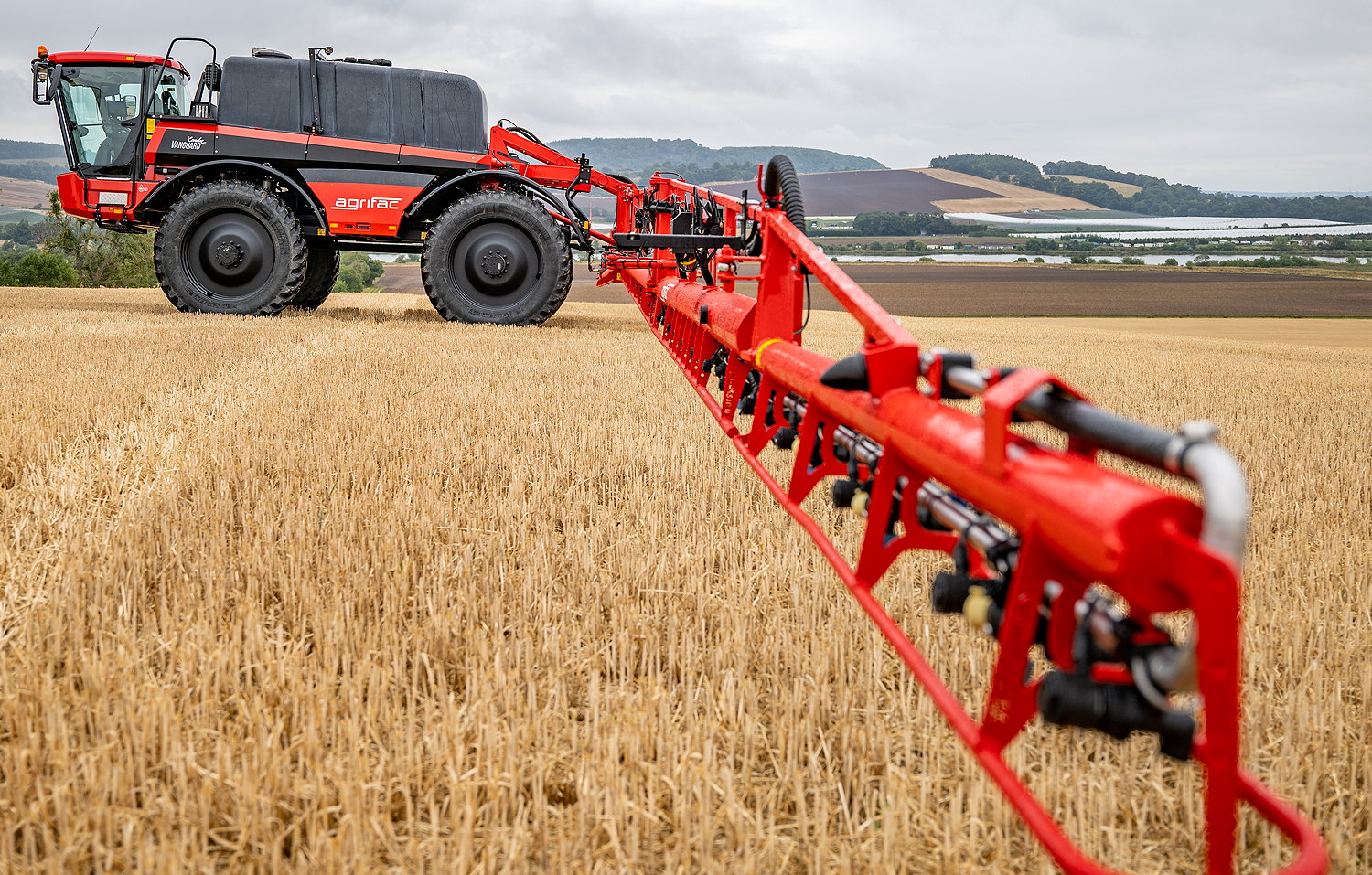 The latest Condor Vanguard self-propelled sprayer from Agrifac has a capacity of 6,000 litres and is available with booms of up to 54m.