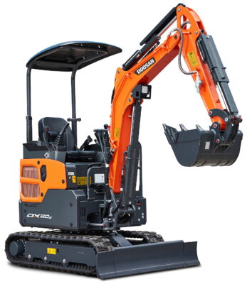 Doosan's new DX20Z-7 mini-excavator has a  Stage V Yanmar three-cylinder diesel engine providing an output of 10.3kW at 2,200rpm ensuring fast cycle times.