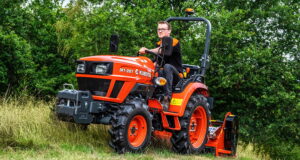 Kubota's new EK1-261 compact tractor offers 24hp and four-wheel drive.