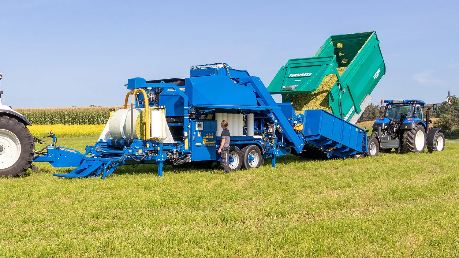 Göweil's LT Master F115 can bale and wrap a wide range of different materials including grass and alfalfa.