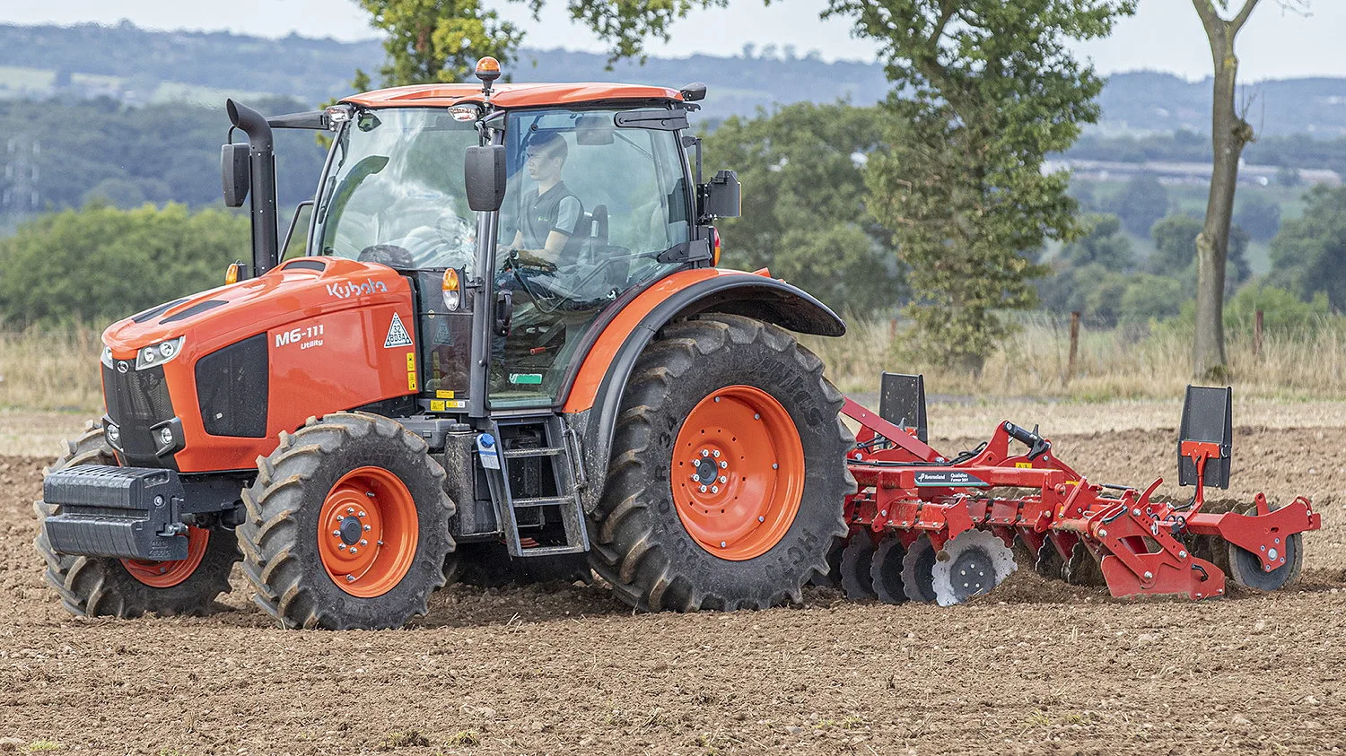 Options now available across Kubota's M6001 Series tractors include front-axle suspension, a front linkage and a front PTO.