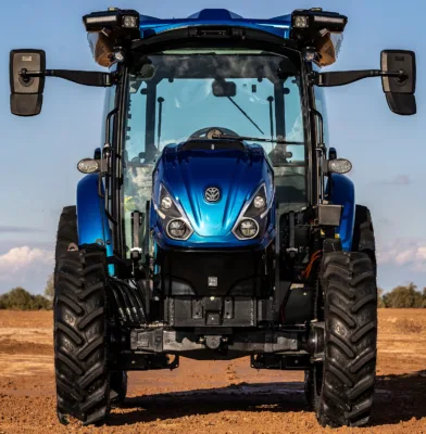 New Holland's T4 Electric Power is said to offer a full day's work from a full charge, while fast-charging technology can return the batteries to 100 per cent in just one hour.