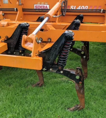 TerraGrip Spring Units on a Simba SL400 cultivator.