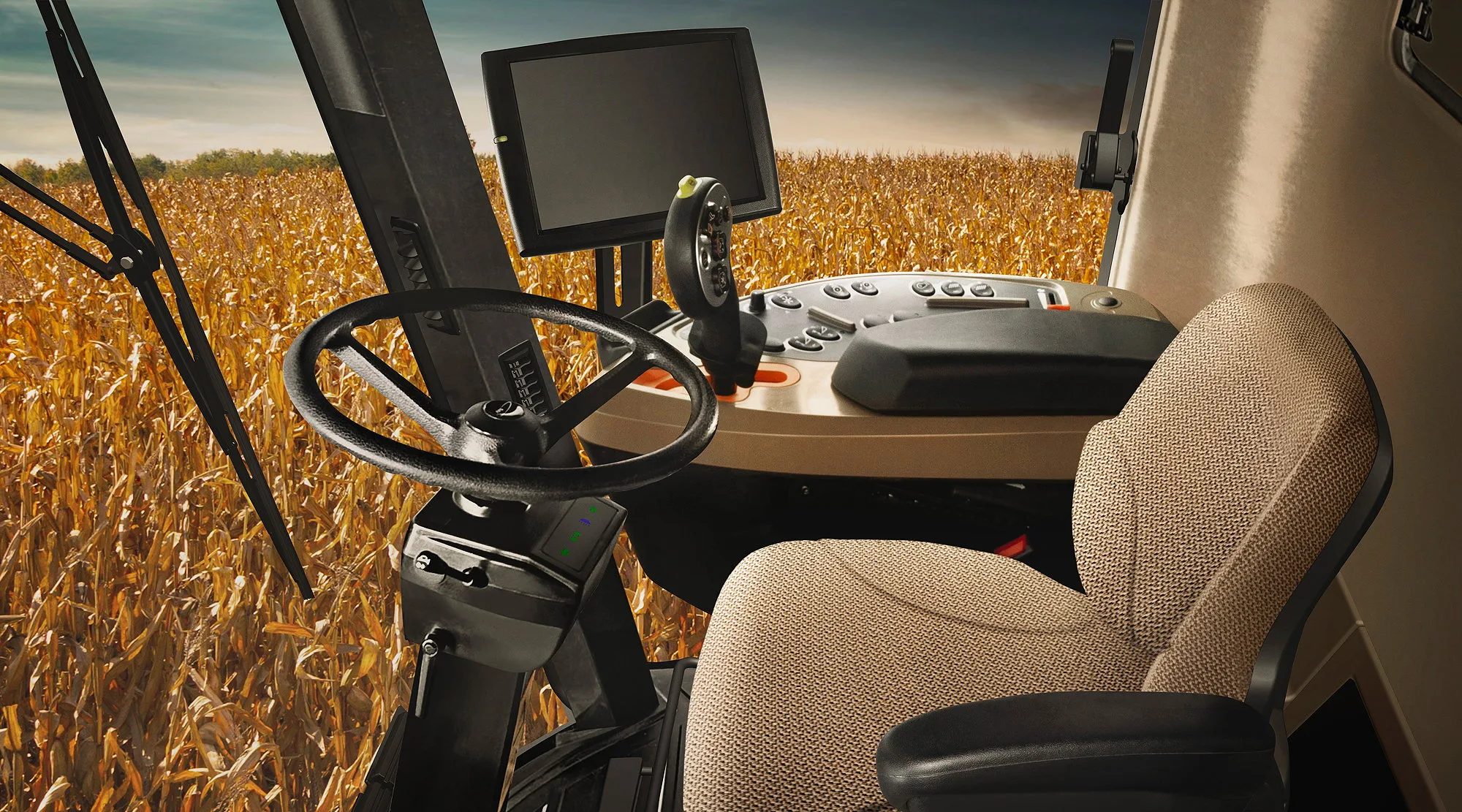 Improvements to Case IH's Axial-Flow 150 Series combines for 2023 include an integrated AFS Pro 700 touchscreen.