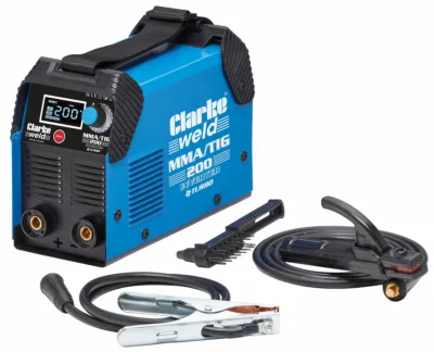 Machine Mart is offering this new Clarke MMA/TIG 200 Amp inverter welder. 