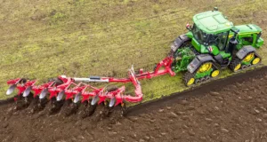 Pöttinger's Servo T 6000 plough is now available with an on-land ploughing package.