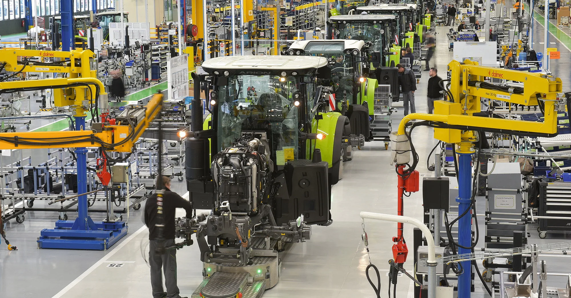 Claas has been building tractors at its Le Mans plant in France since 2003.