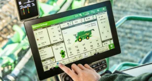 John Deere's new 12.8-inch G5Plus CommandCenter display.