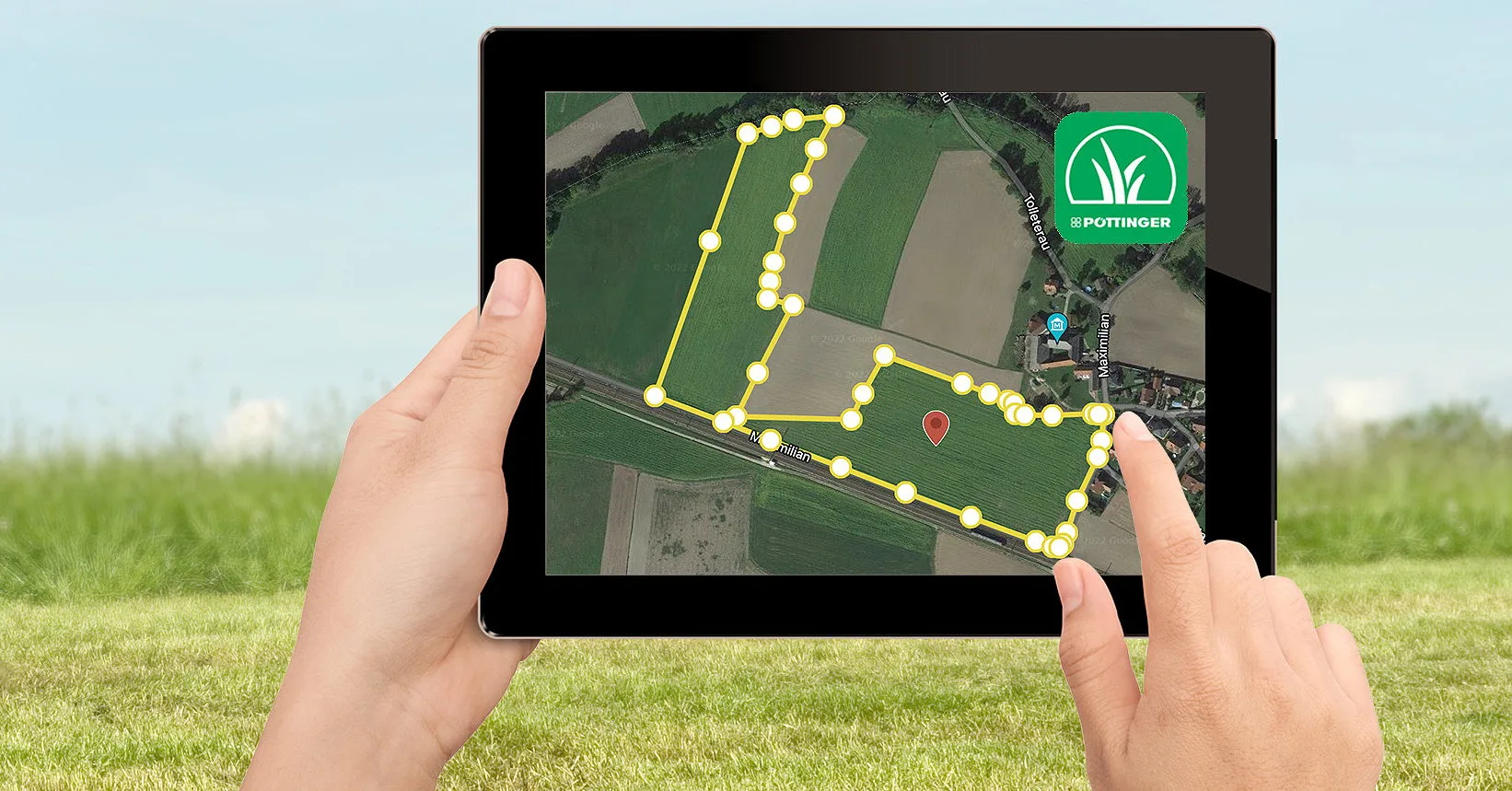 The new Harvest Assist app from Pöttinger has been launched to simplify and optimise logistics while harvesting forage.