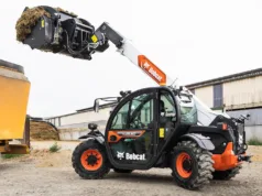 The new Bobcat TL25.60 Agri is powered by the company's 56Kw D24 Stage V diesel engine.