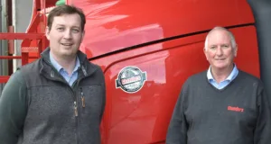 Horsch UK regional sales manager James Sinclair (left) pictured with Russ Brett of Chandlers RFM.