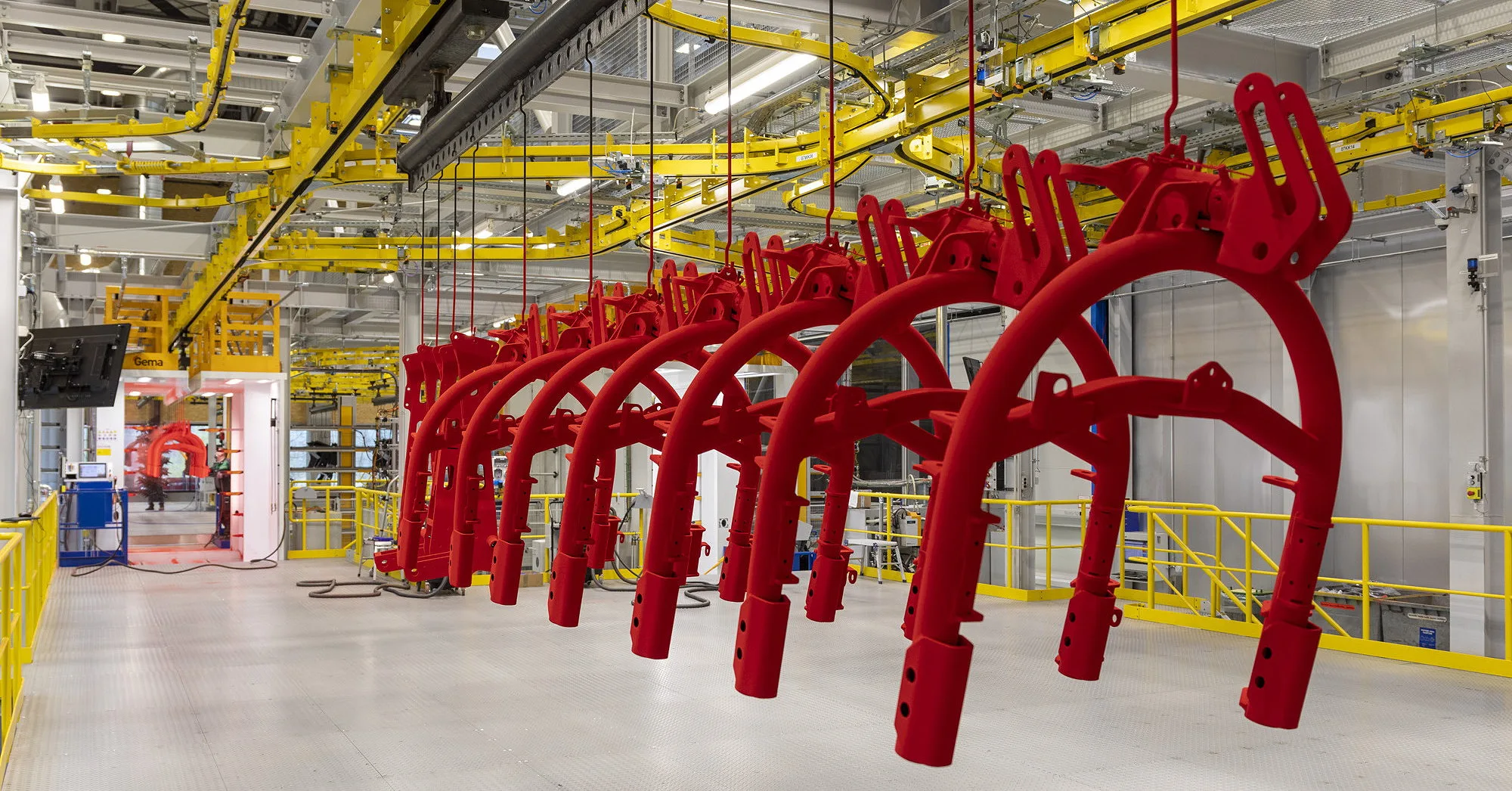 Pöttinger's new paint plant at St Georgen offers an automotive-quality paint finish using CDP and powder coating in an environmentally friendly process.