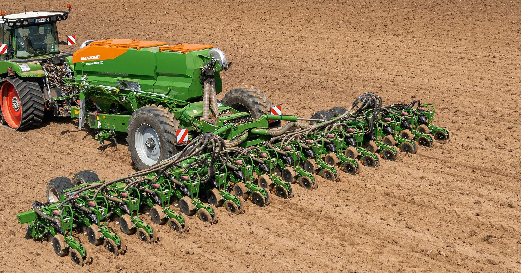 Amazone says its new 9.0m and 12m Precea-TCC trailed precision air seeders sets new standards in precision, output and intuitive controls.