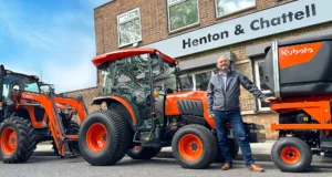 The managing director of new kubota dealer Henton & Chattell is Peter Chaloner.