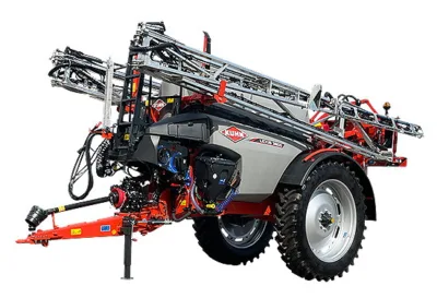 The use of aluminium booms on the new Kuhn Lexis trailed sprayers means even the largest model weighs a little more than 3,000kg empty.