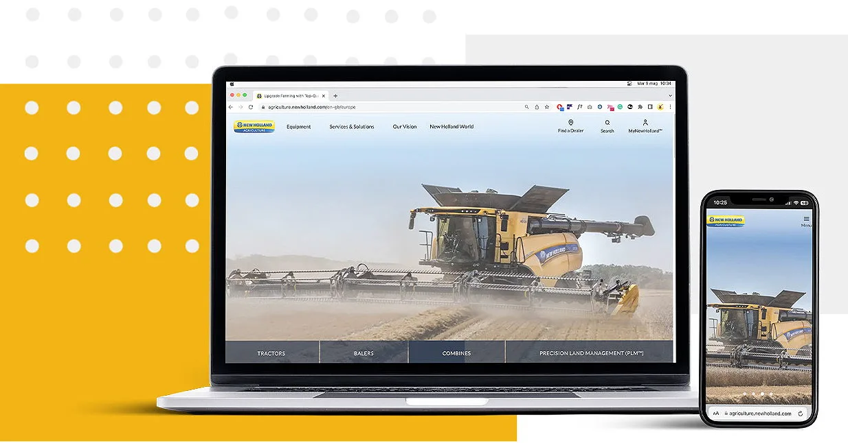 New Holland has refreshed its global websites.