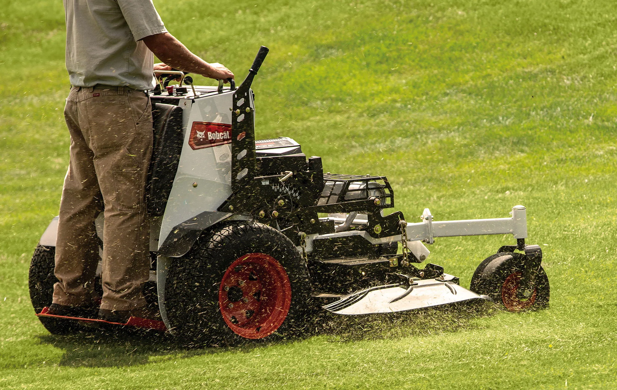 Bobcat's stand-on ZS4000 mower.