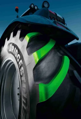 Bridgestone's VX-Tractor radial tyres feature robust casings with extra-deep and extra-long lugs.