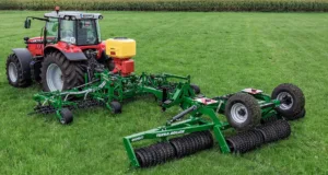 Düvelsdorf's Green Rake and Terra Roller combination make up part of the German company's grassland maintenance range.