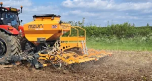 Mzuri's new Pro-Til iGen drill features independent coulters, each with its own depth wheel, for accurate seed depth control.