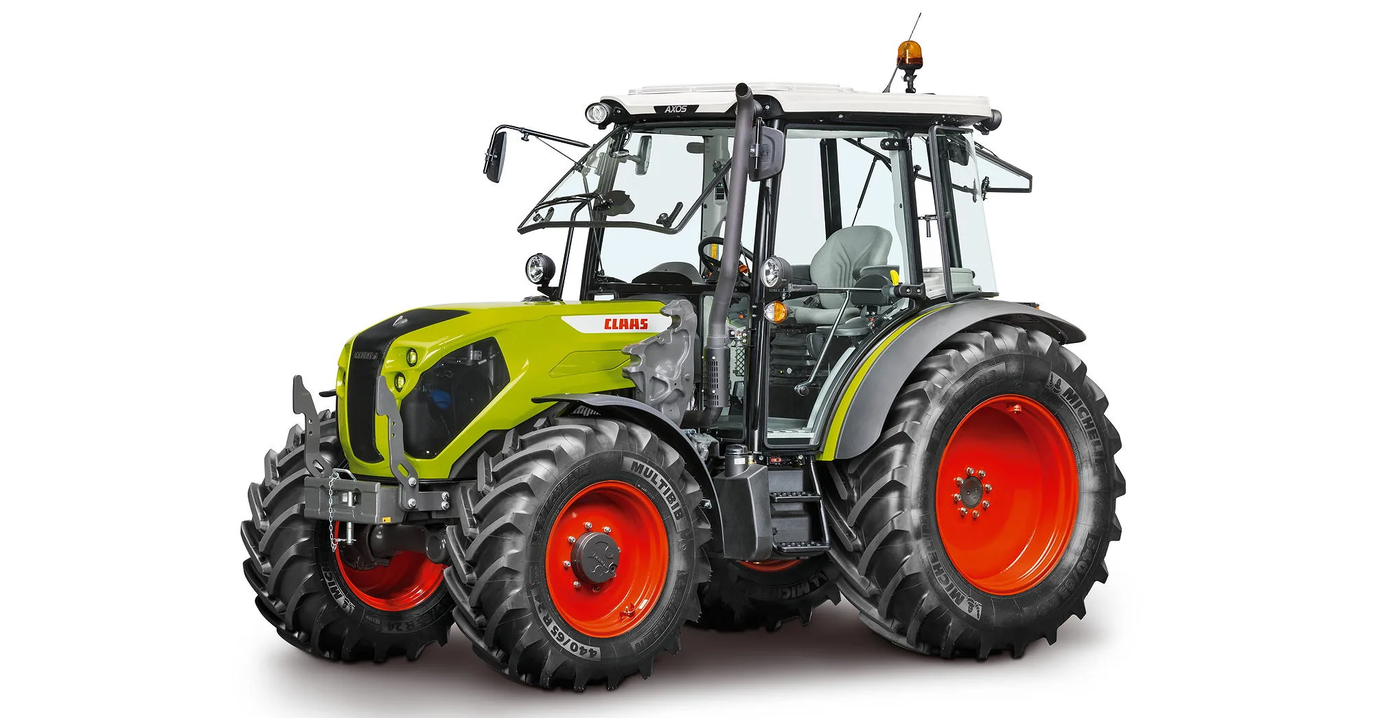 Claas has launched it new compact Axos 200 Series tractors with two models at 92hp and 103hp.