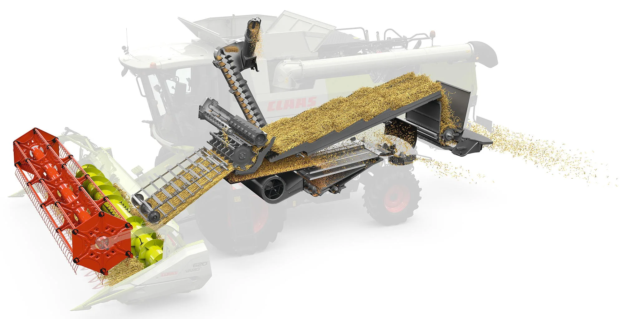 The new Claas Evion is said to combine efficient threshing technology with excellent straw quality.