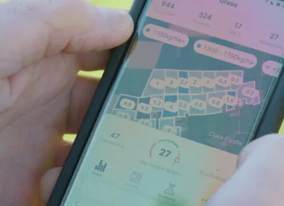 The GrassMax app can be used in the field to check grass growth against demand from livestock to maximise grass utilisation.