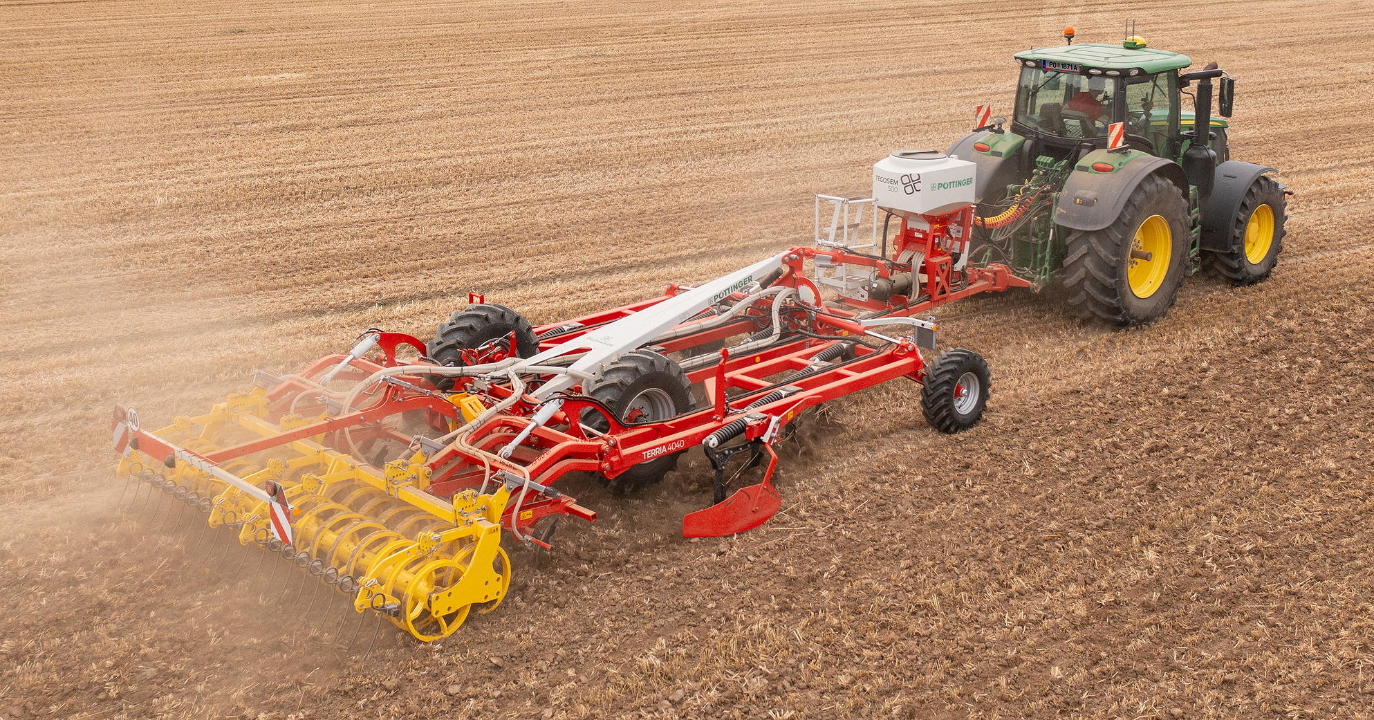 New developments make Pöttinger's Terria stubble cultivator more flexible and efficient that ever.