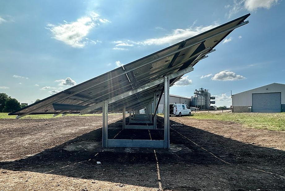 An abundance of space on many farms makes them ideal for the installation of solar panels.